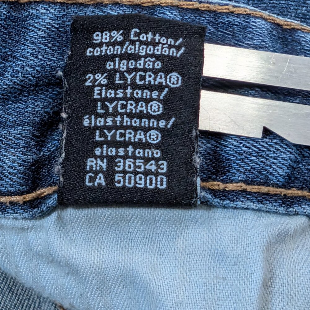 Calvin Klein Jeans Mens 40x30 Blue Straight Leg Stretch Denim Pants - Picture 7 of 12